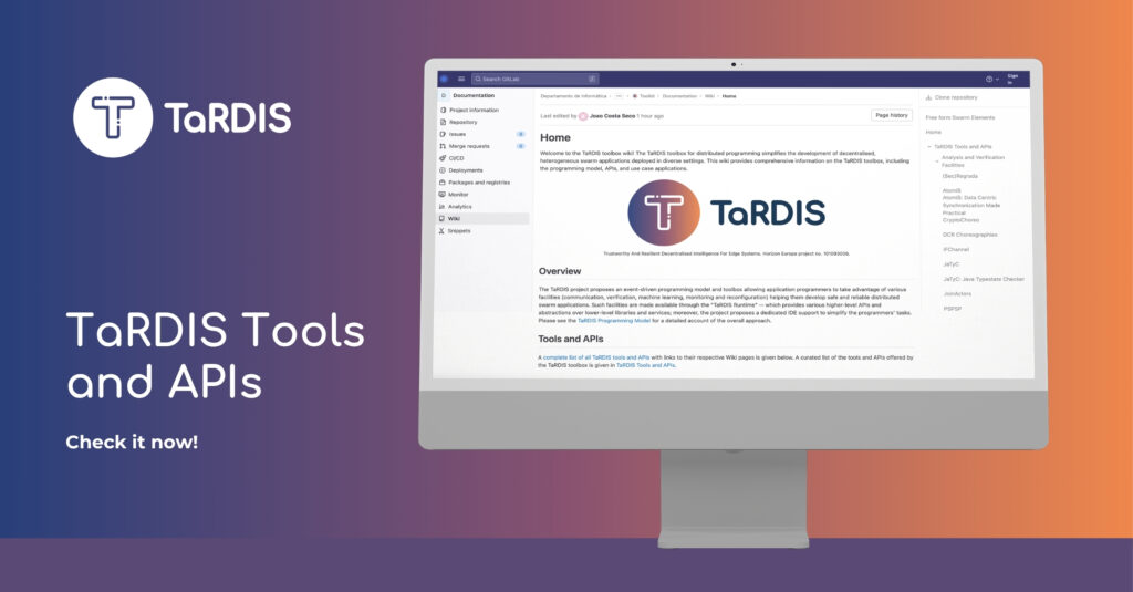 TaRDIS Tools and APIs card