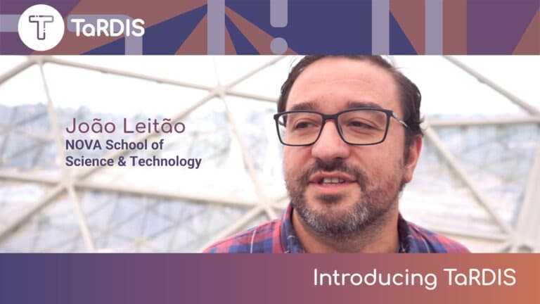 TaRDIS project : a sneak peek video featuring Dr. Joao Leitao